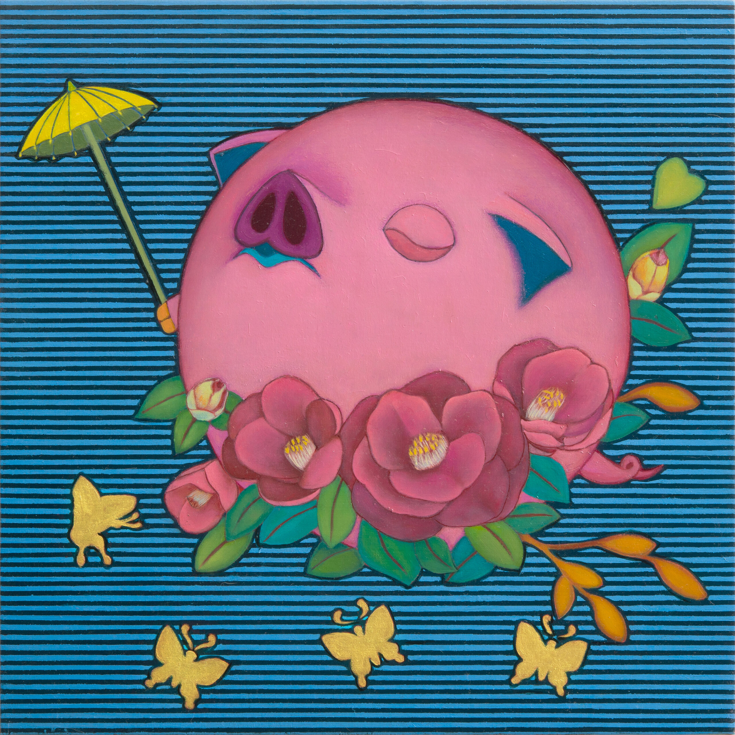 Happy Pig (Camellia Sasanqua)