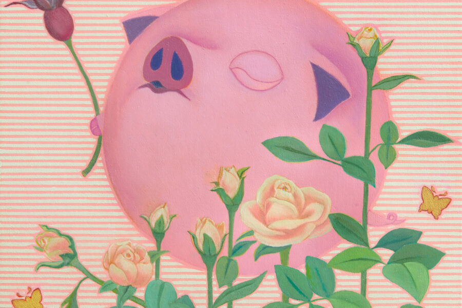 Happy Pig (Rose-2)